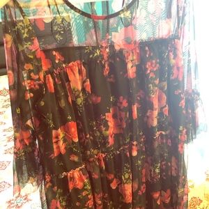 Woman's fluffy dress